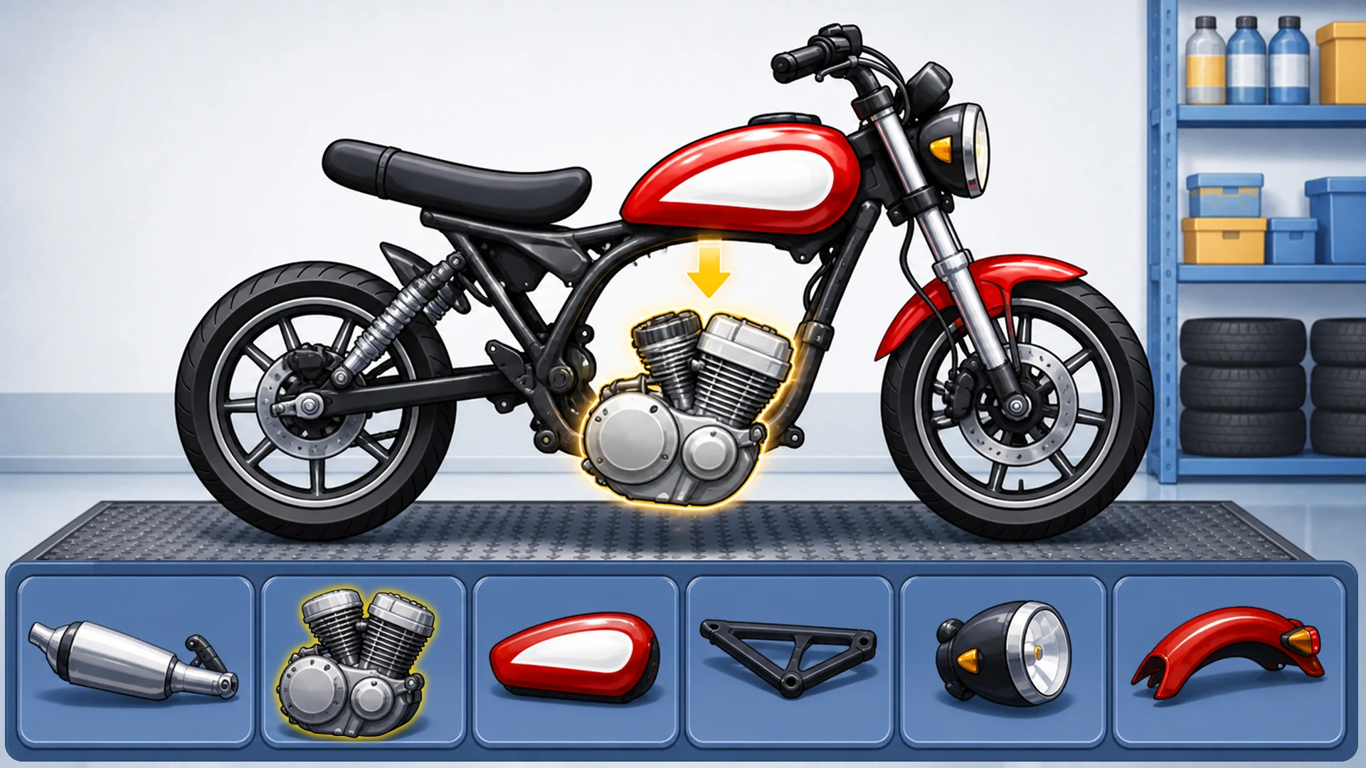 Bike Builder & Repair Games screenshot